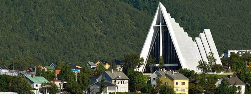 Ishavskatedralen i Tromsø, Norge